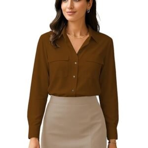 GRECIILOOKS Shirt for Women Stylish | Long Shirt for Women | Oversized Shirt for Women | Women Shirt | Tops for Woman
